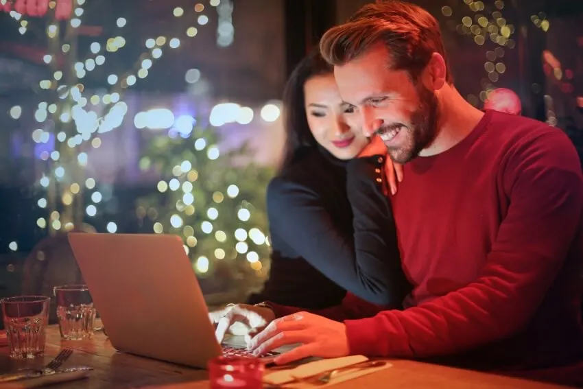Couple Using a Laptop jpg