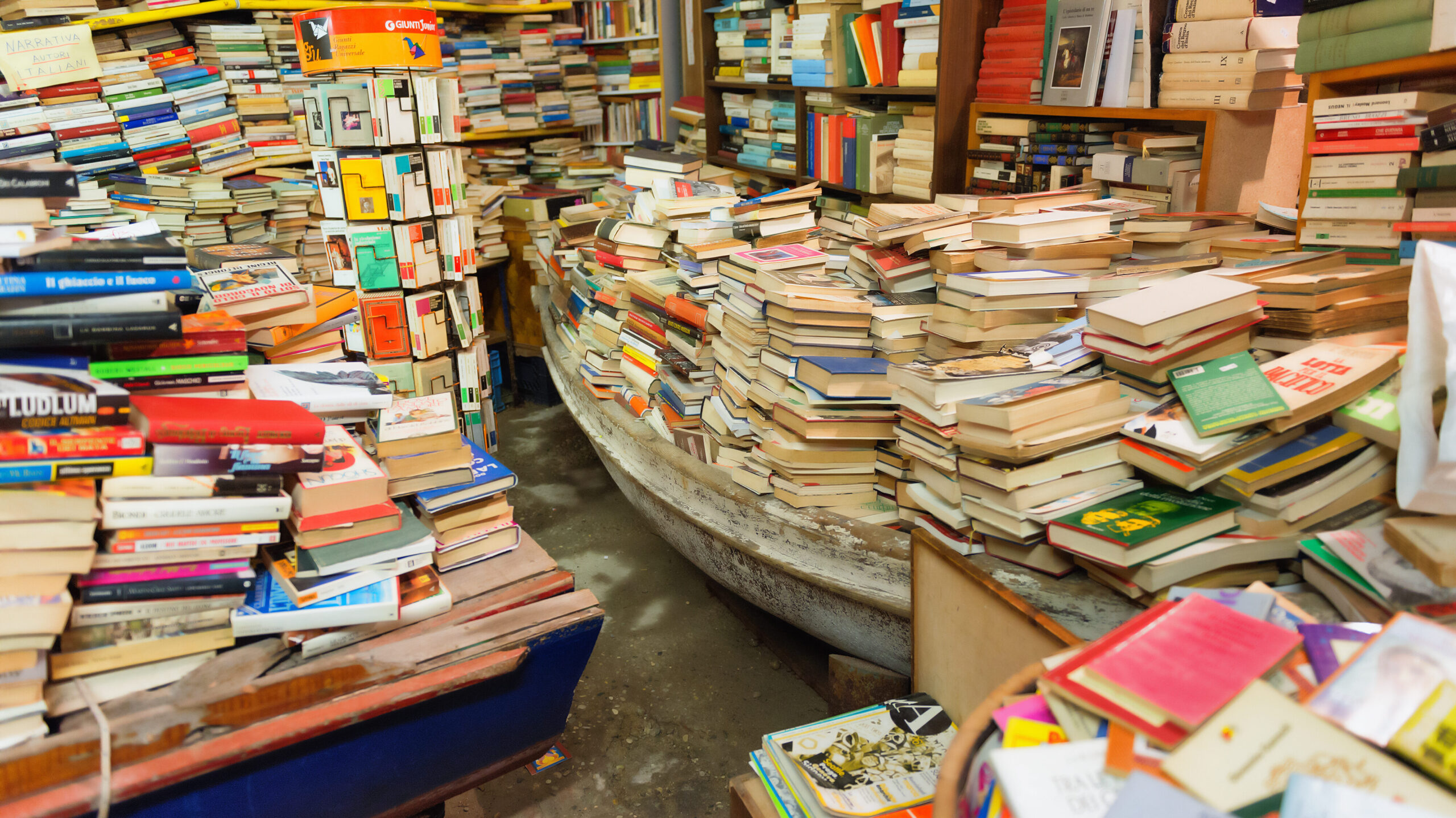 Libreria Acqua Alta a Venezia