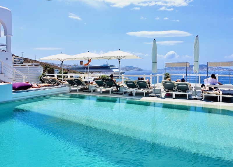 I migliori hotel per famiglia di Mykonos mykonos hotel grace piscina