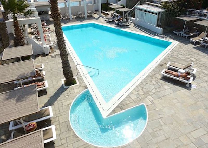 I migliori hotel per famiglia di Mykonos mykonos hotel palladium piscina