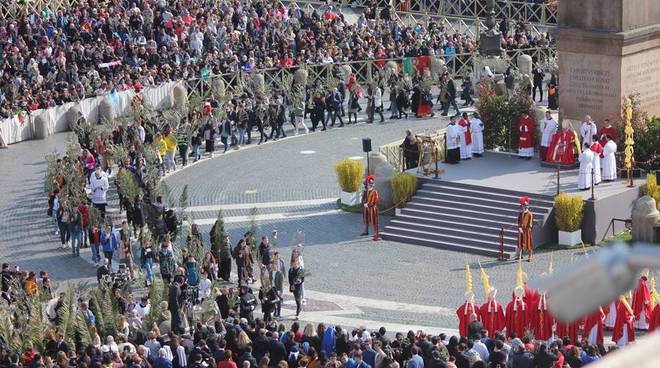 vaticano messa della domenica delle palme presieduta da papa francesco x