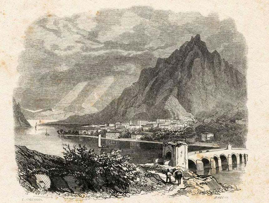 veduta di lecco bibl braidense