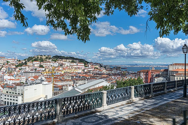 3 giorni a Lisbona: Itinerario definitivo di 3 giorni a Lisbona con mappa px Lisbonne Miradouro de Sao Pedro de Alcantara