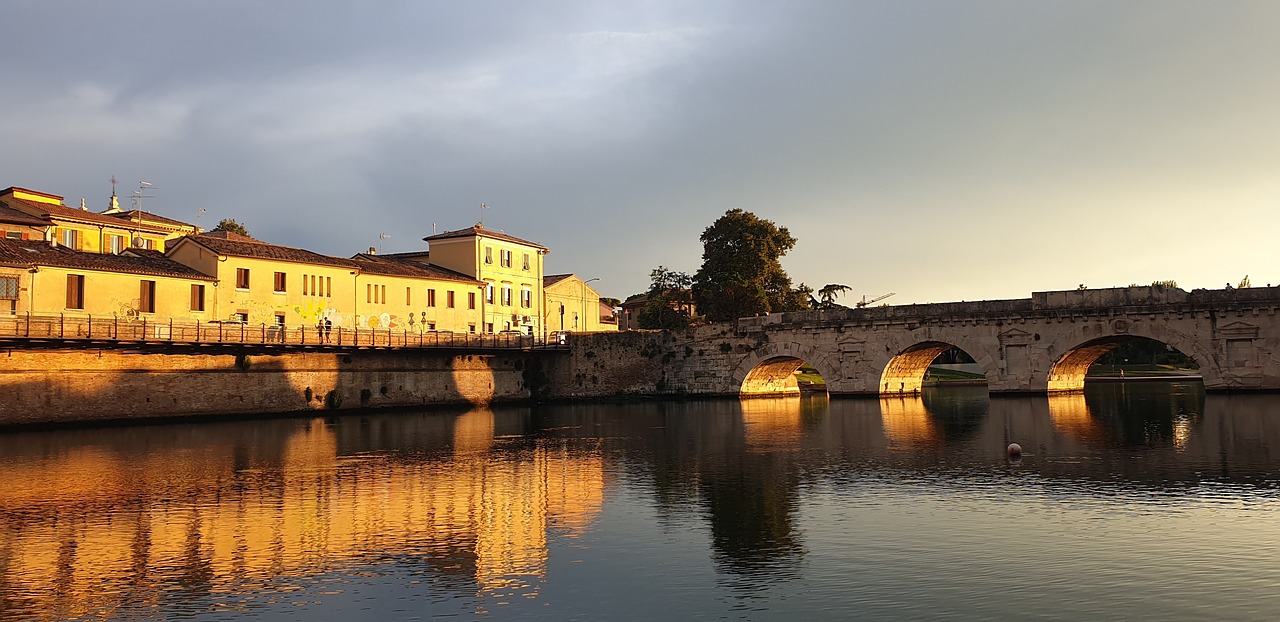 rimini al tramonto
