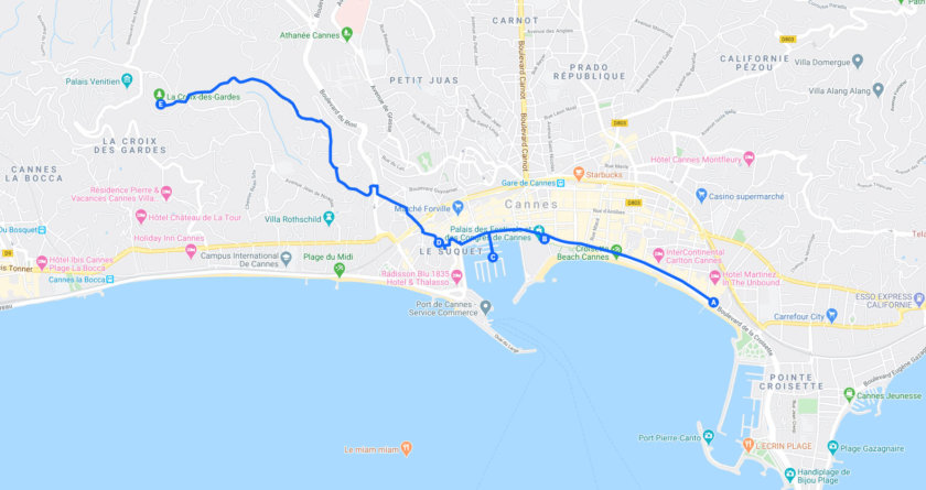 2 giorni a Cannes: Itinerario consigliato per un weekend week end a Cannes itineraire jour x