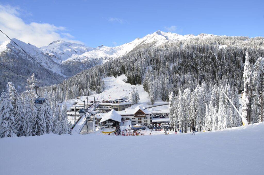madonna di campiglio in the winter