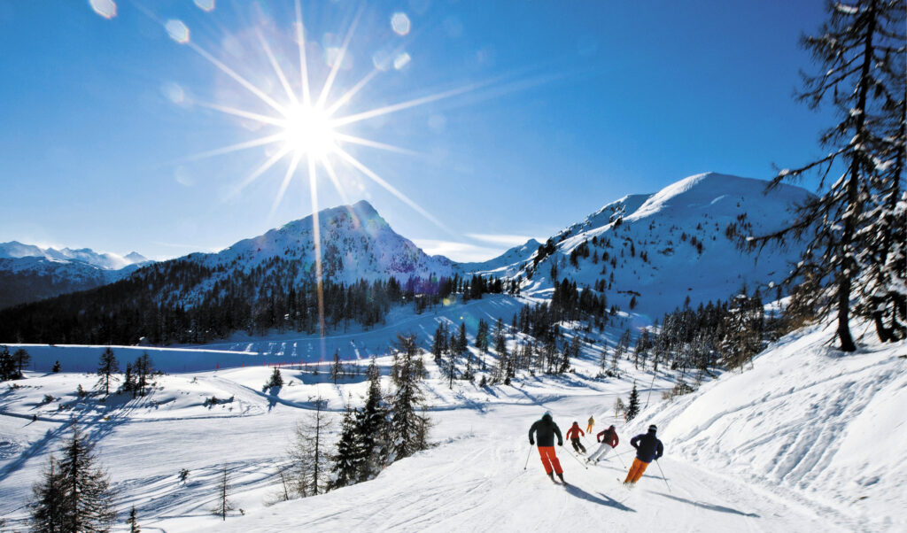 sestriere in the winter