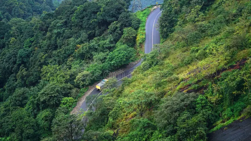 Strada del Ghat di Wayanad