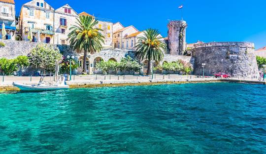 Korcula Town and beach