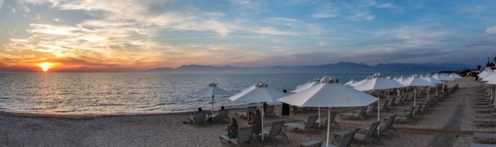 acharavi sandy beach in corfu