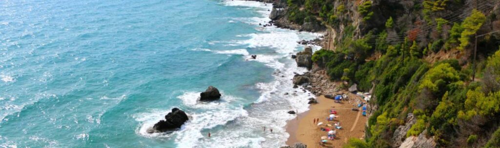 mirtiotissa sandy beach in corfu