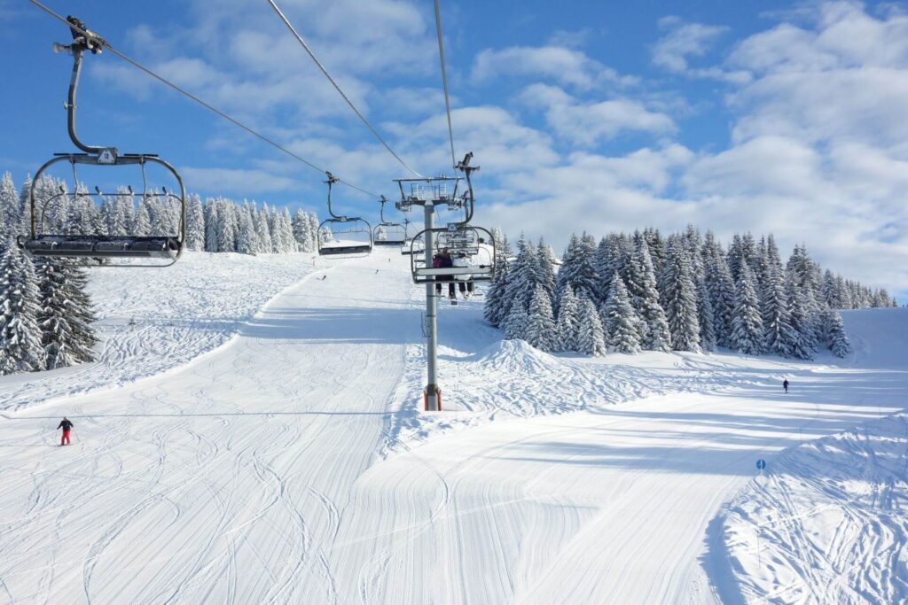 piste da scii tra svizzera e Francia