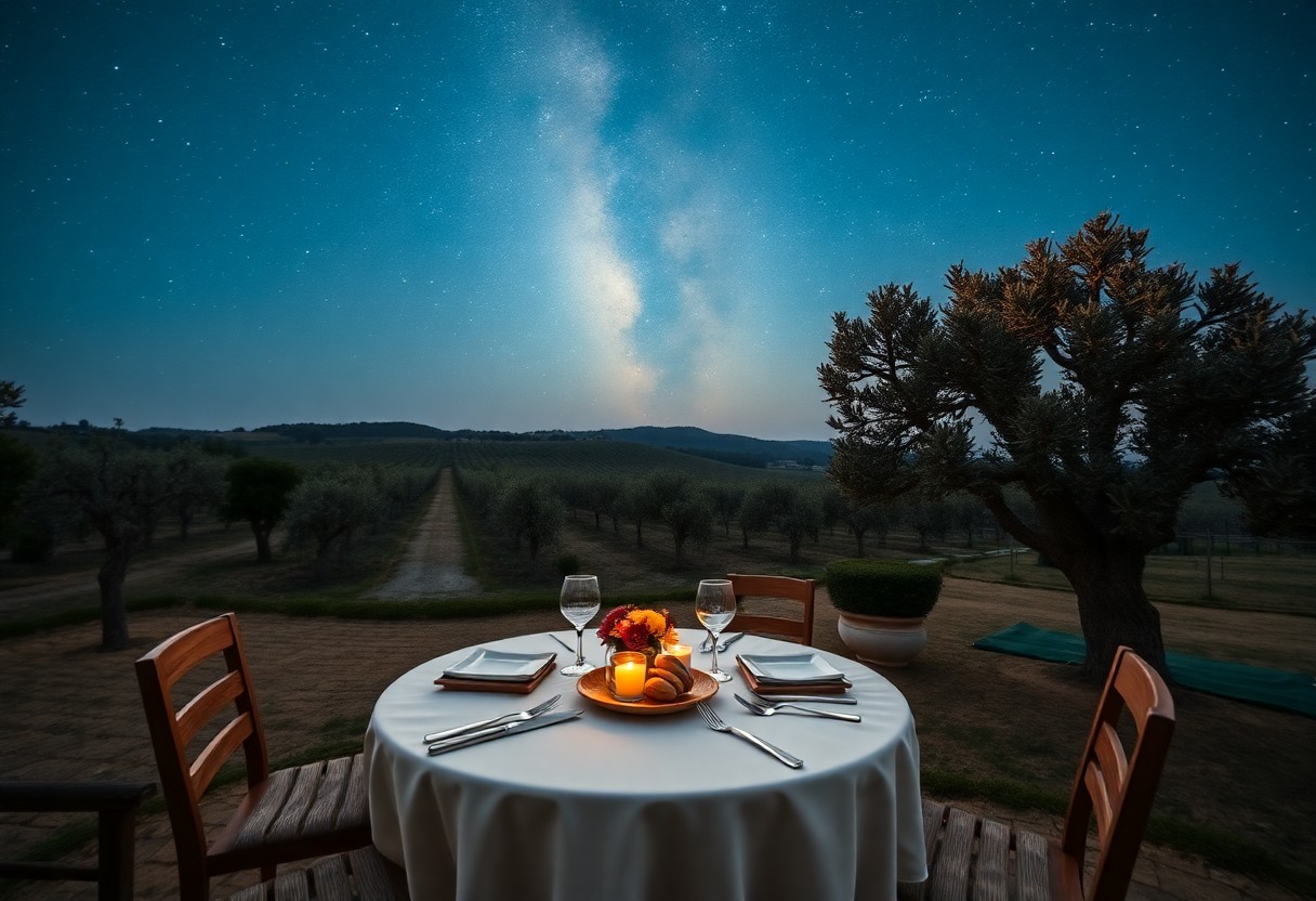 Cene sotto le stelle - agriturismi, oliveti e cantine immersi nella natura