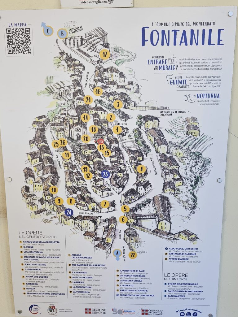 mappa murales a Fontanile