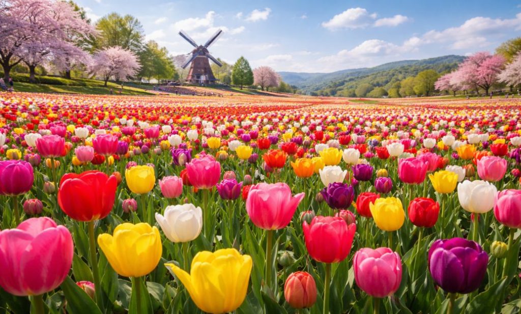 dove vedere i tulipani in fiore in Italia